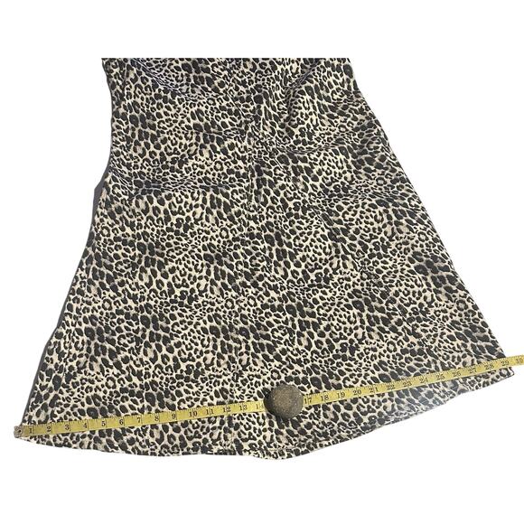 Please Women’s skirt Leopard Print Cotton Max Size Medium In Italy evening chic - Picture 7 of 8